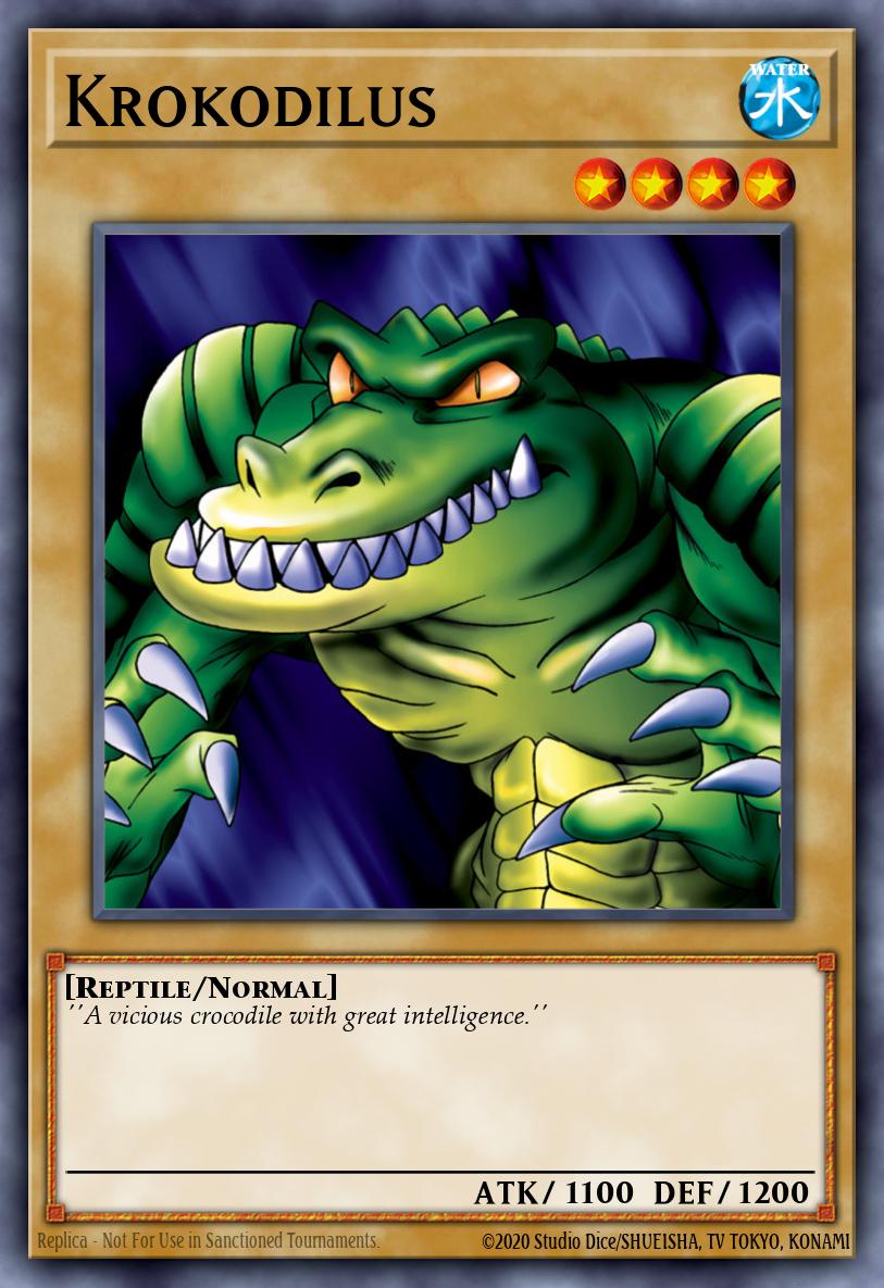 Krokodilus Yu-Gi-Oh card