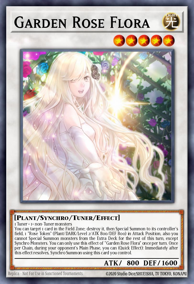 Garden Rose Flora Yu-Gi-Oh card