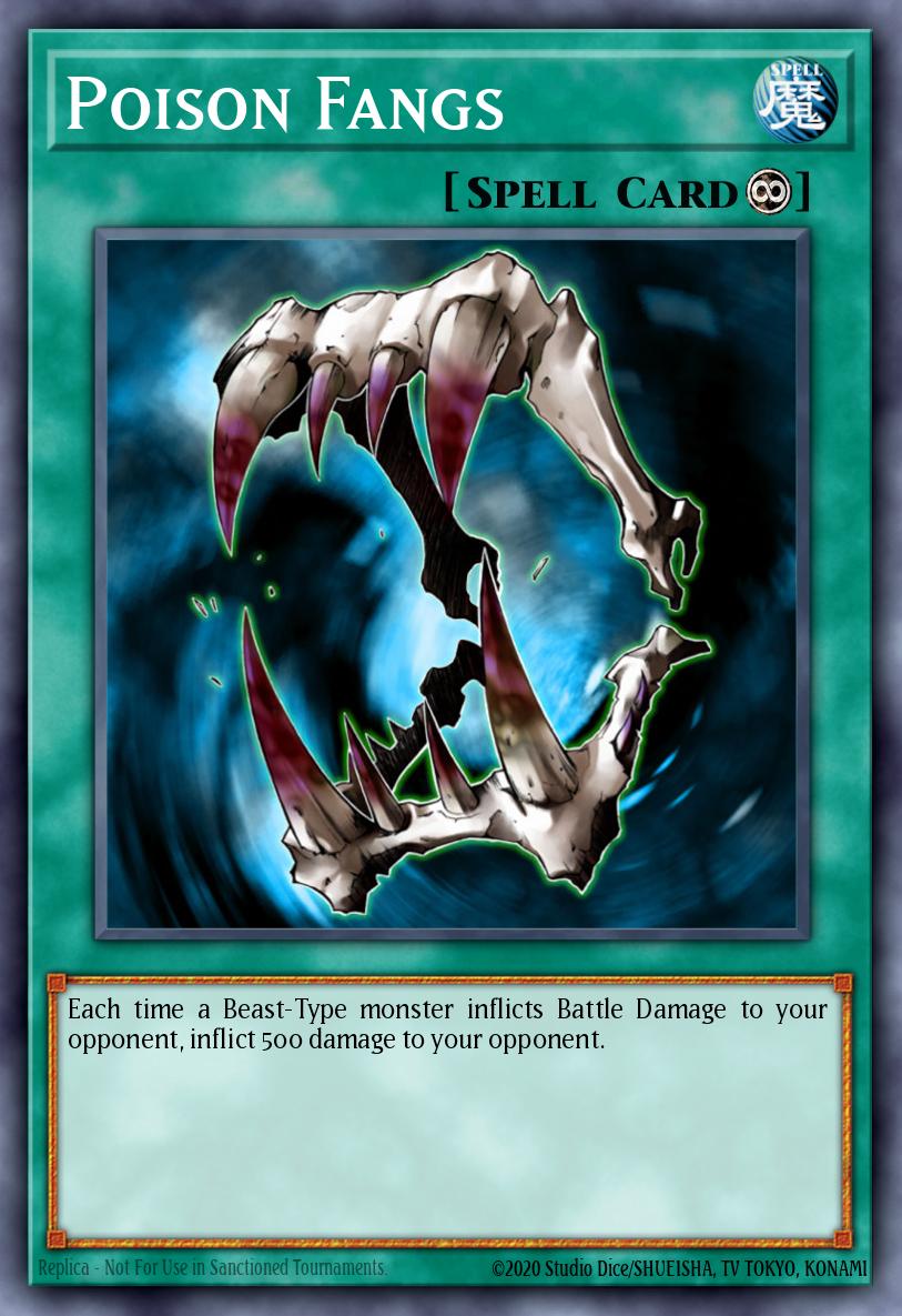 Poison Fangs Yu-Gi-Oh card