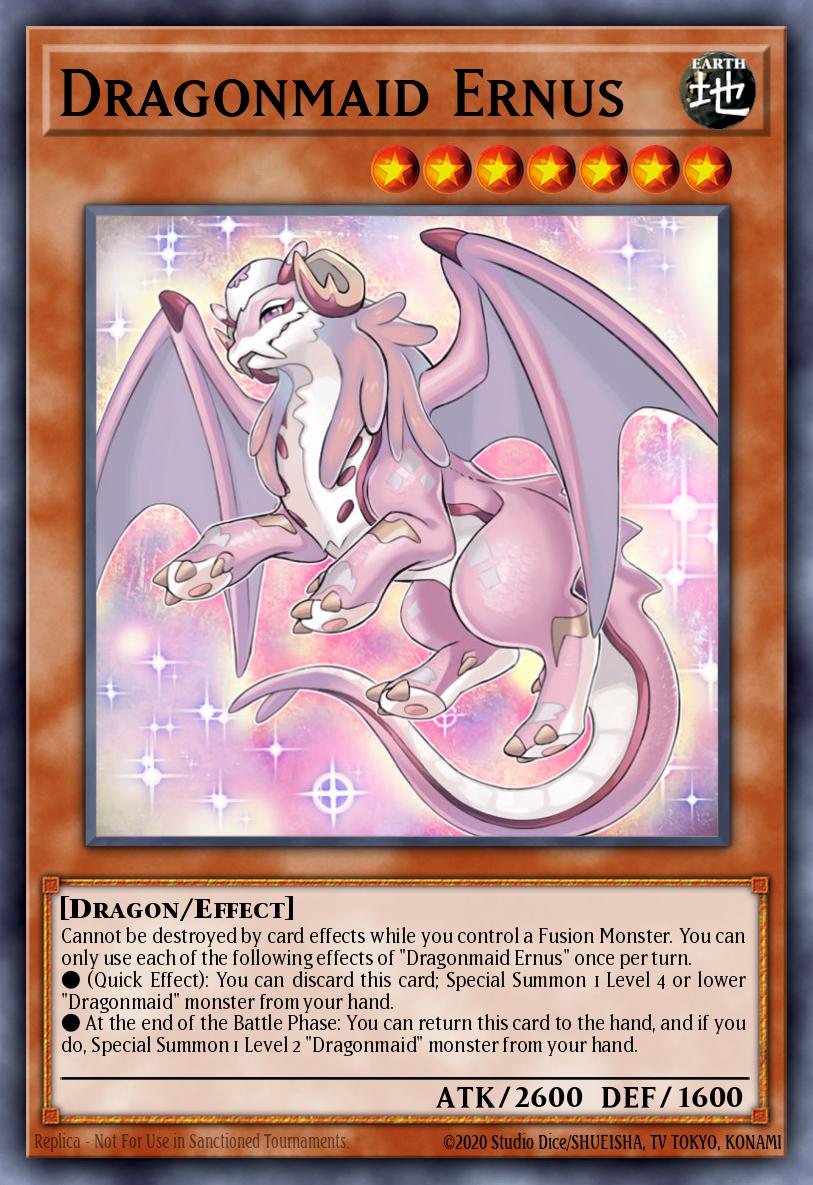 Dragonmaid Ernus Yu-Gi-Oh card