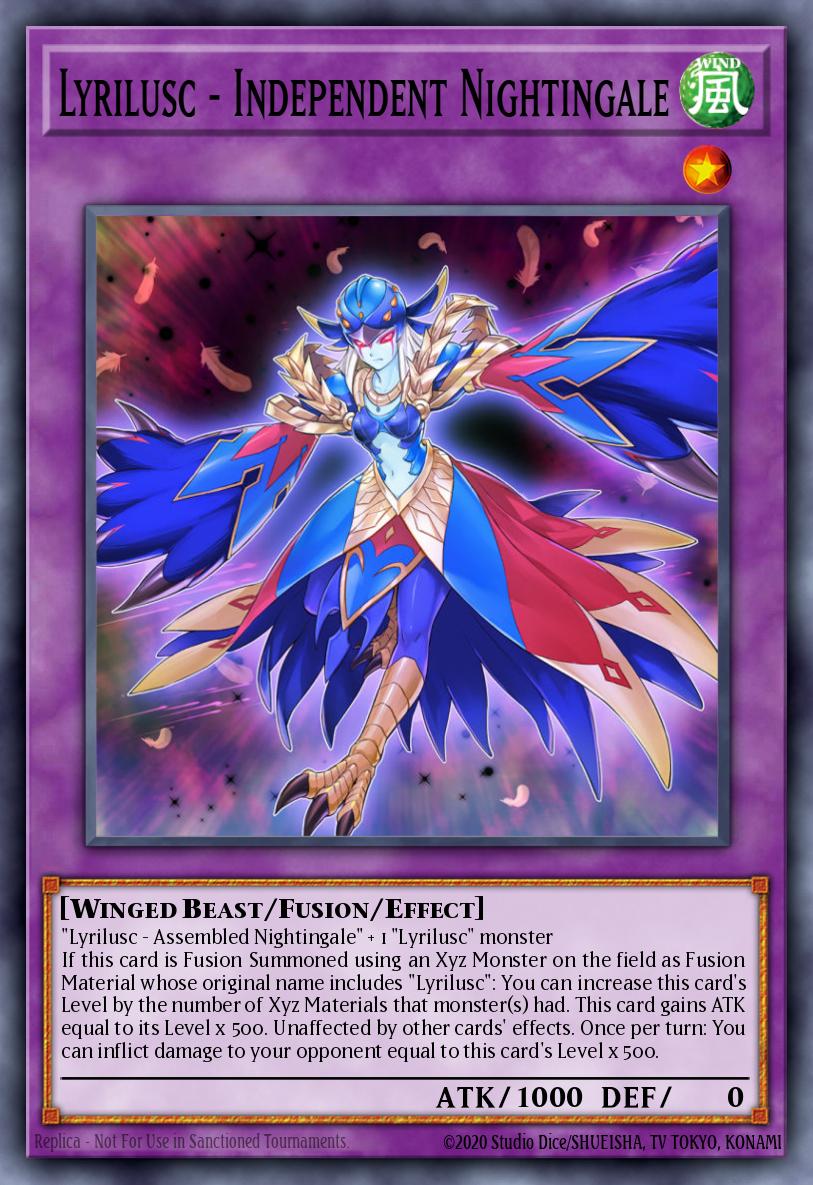 Lyrilusc - Independent Nightingale Yu-Gi-Oh card