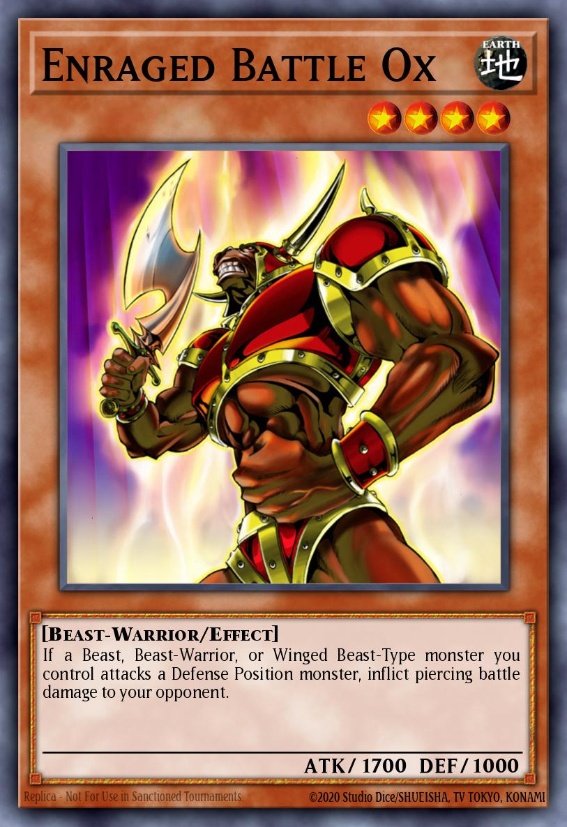 Enraged Battle Ox Yu-Gi-Oh card