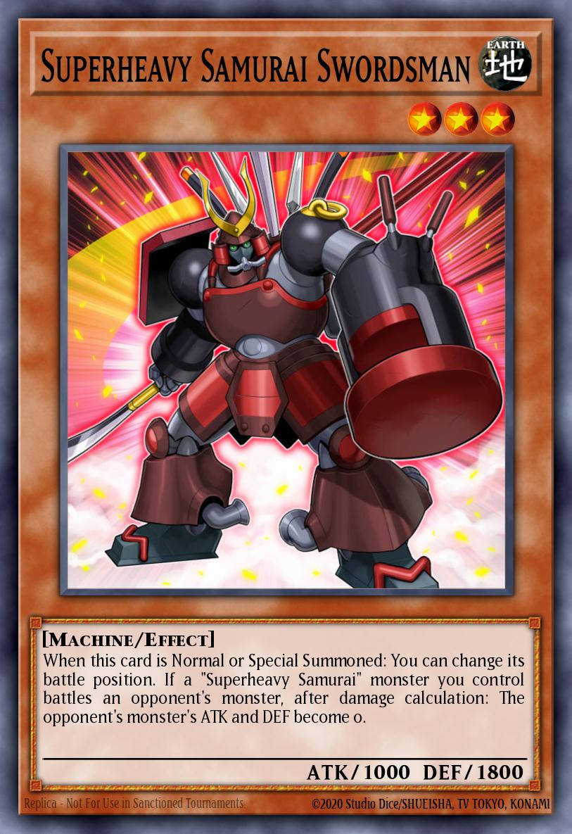 Superheavy Samurai Swordsman Yu-Gi-Oh card