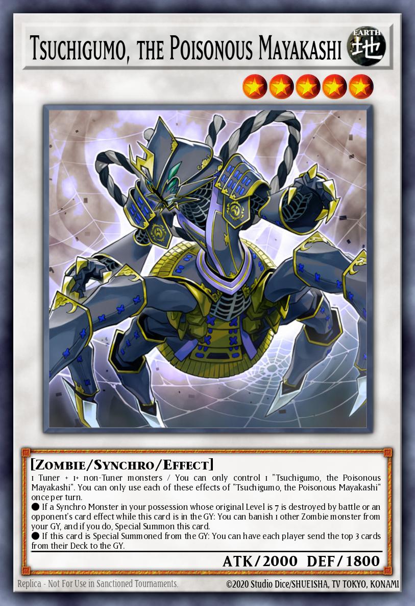 Tsuchigumo, the Poisonous Mayakashi Yu-Gi-Oh card