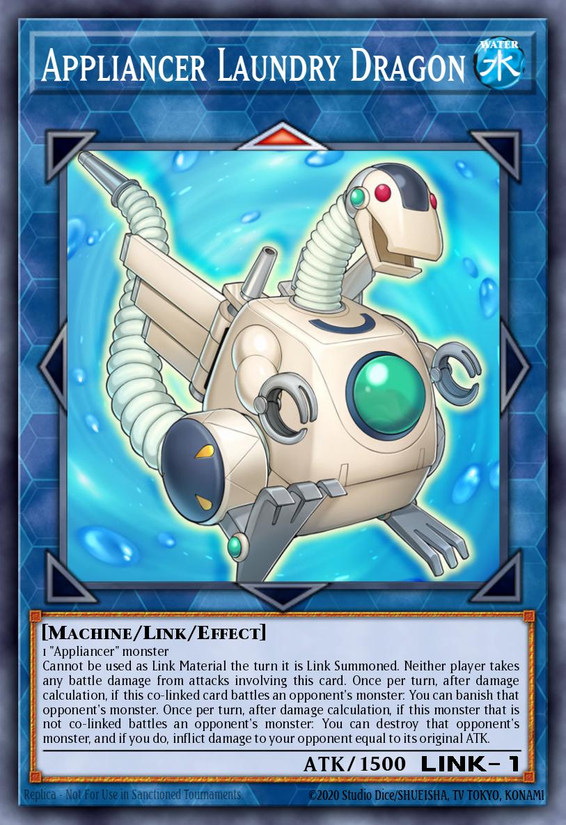 Appliancer Laundry Dragon Yu-Gi-Oh card