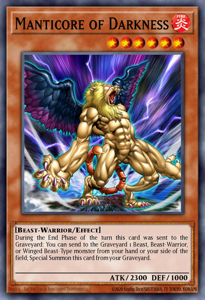 Manticore of Darkness Yu-Gi-Oh card