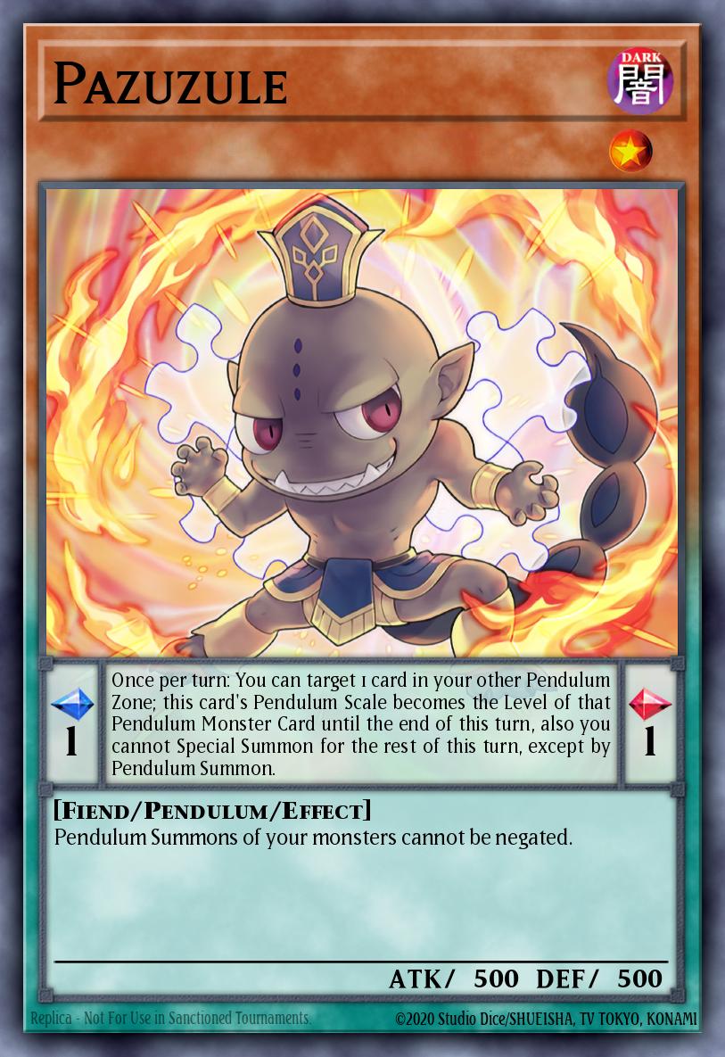 Pazuzule Yu-Gi-Oh card