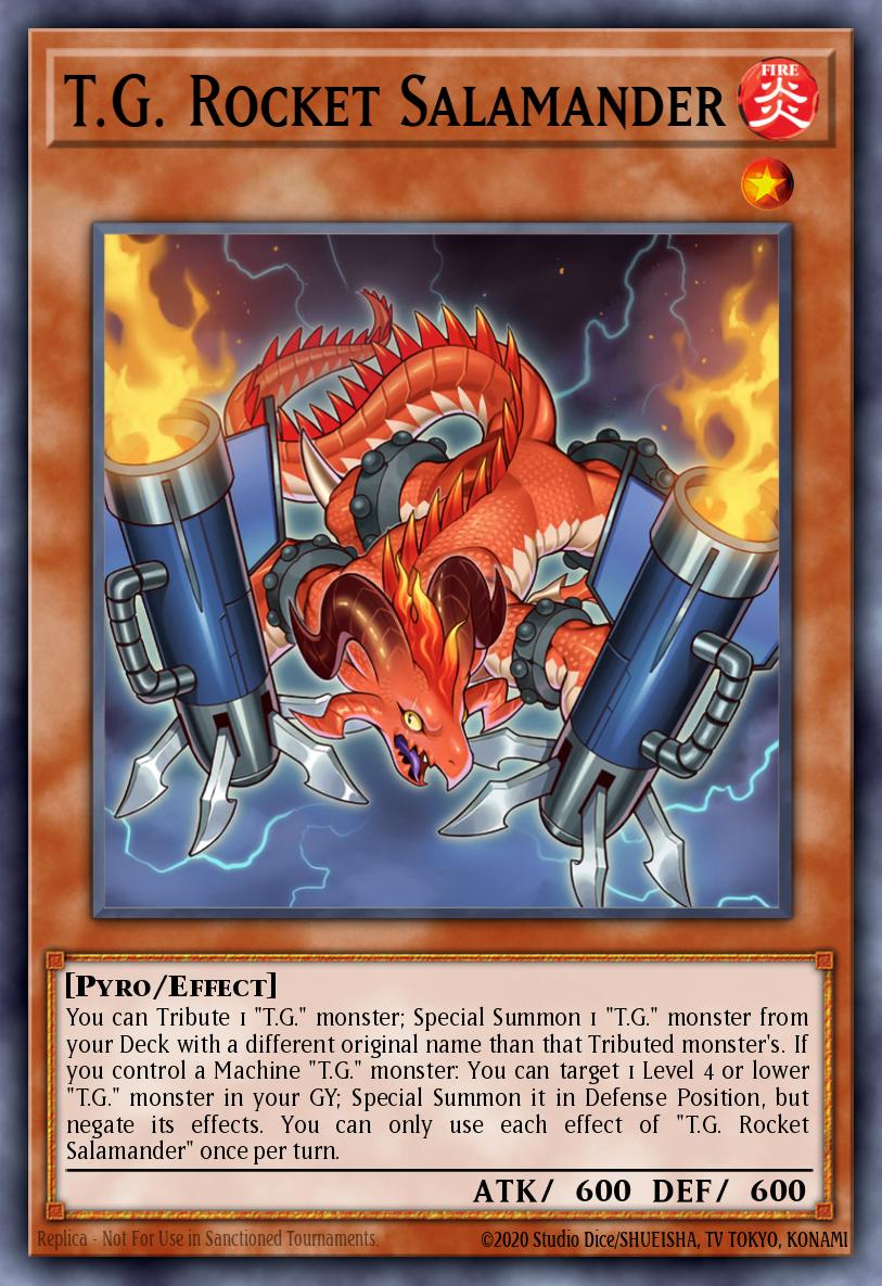 T.G. Rocket Salamander Yu-Gi-Oh card