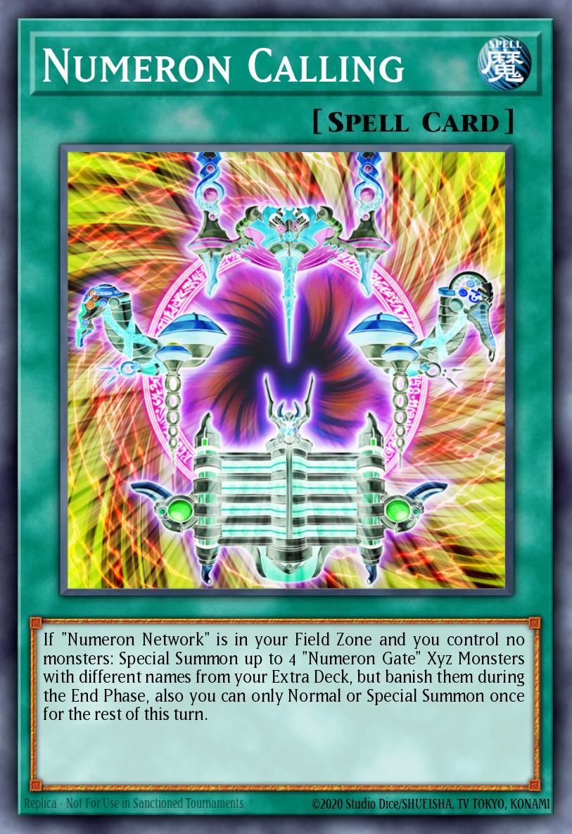 Numeron Calling Yu-Gi-Oh card