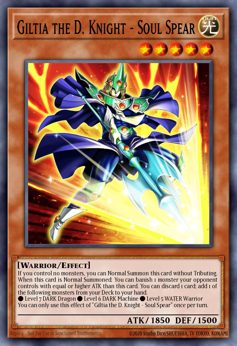 Giltia the D. Knight - Soul Spear Yu-Gi-Oh card