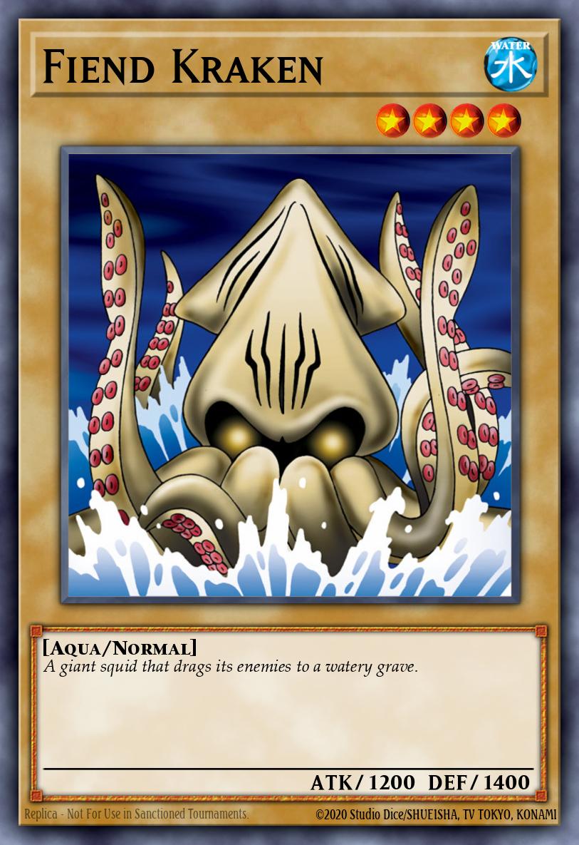 Fiend Kraken Yu-Gi-Oh card