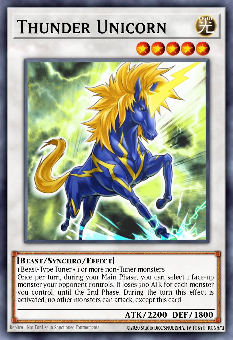 Thunder Unicorn Yu-Gi-Oh card