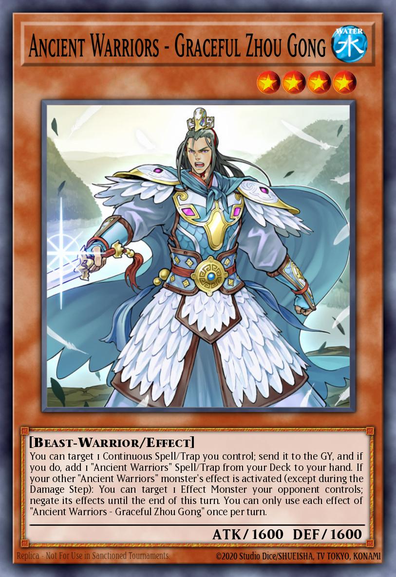 Ancient Warriors - Graceful Zhou Gong Yu-Gi-Oh card