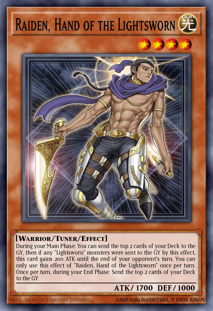 Raiden, Hand of the Lightsworn Yu-Gi-Oh card
