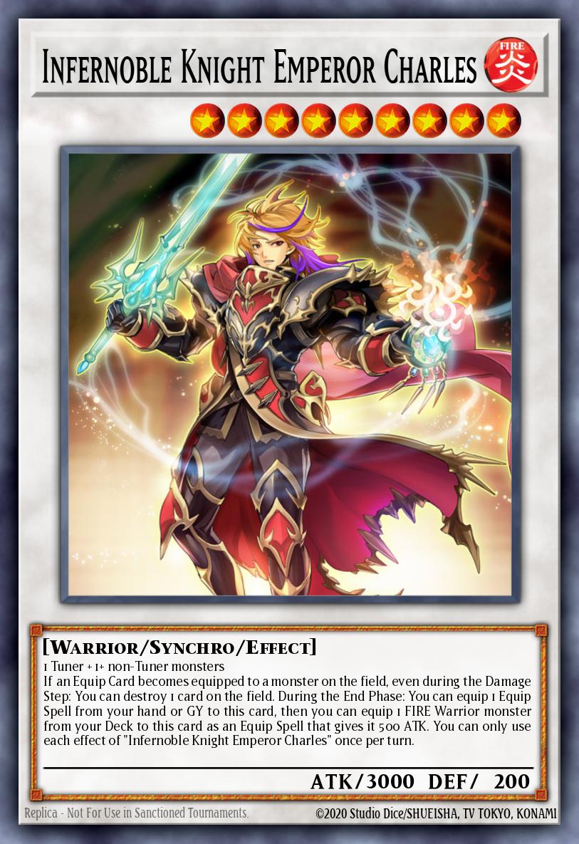 Infernoble Knight Emperor Charles Yu-Gi-Oh card