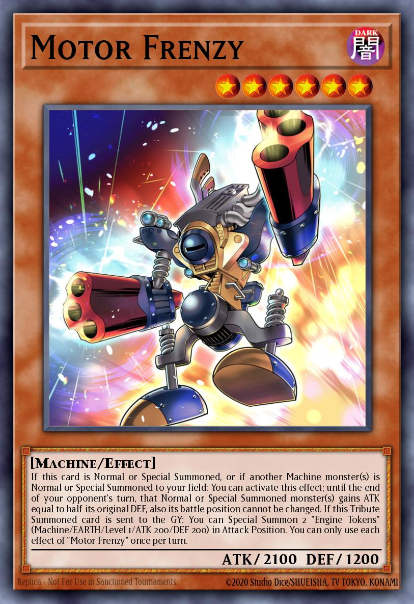 Motor Frenzy Yu-Gi-Oh card