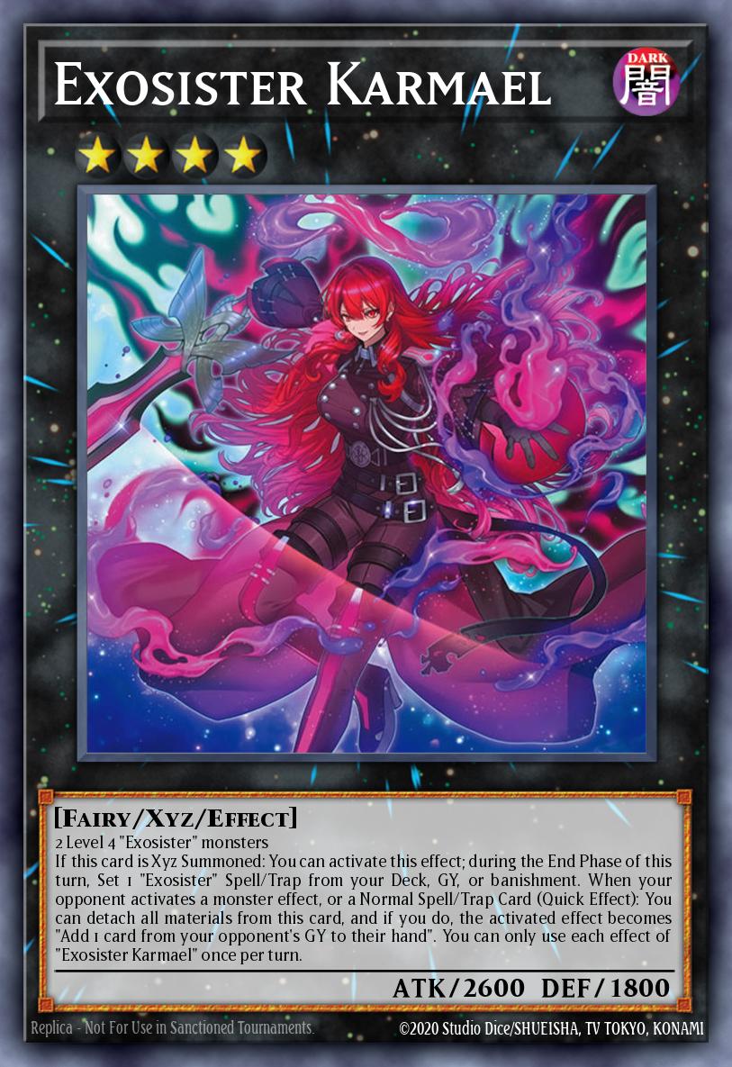 Exosister Karmael Yu-Gi-Oh card