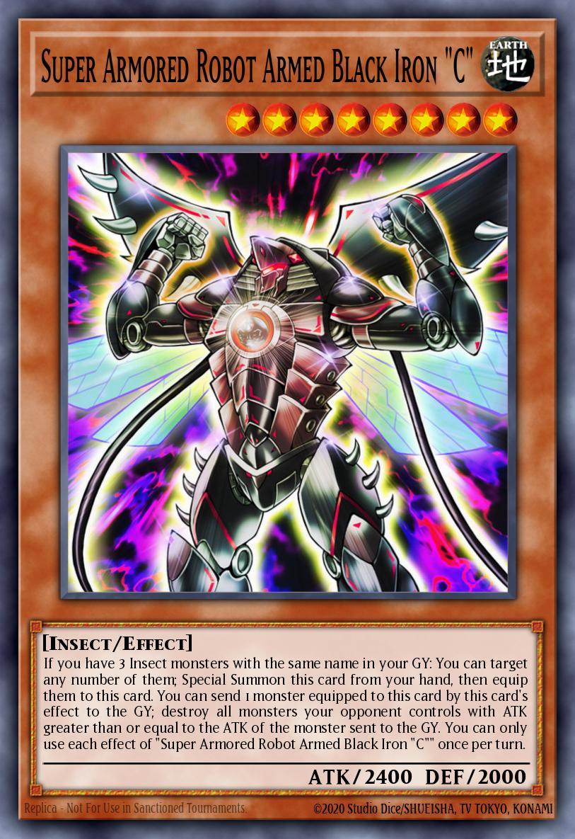 Super Armored Robot Armed Black Iron "C" Yu-Gi-Oh card