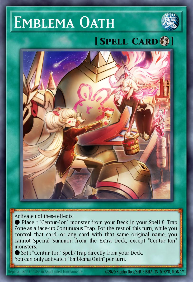 Emblema Oath Yu-Gi-Oh card