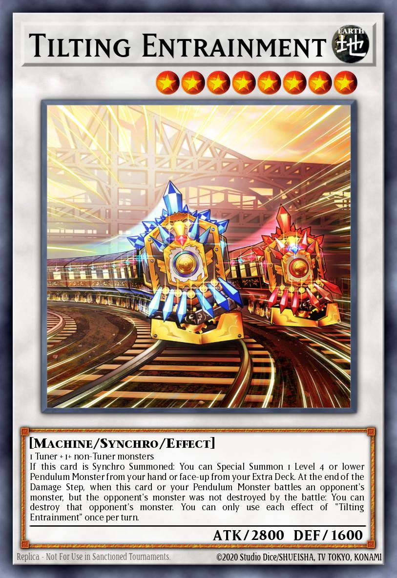 Tilting Entrainment Yu-Gi-Oh card