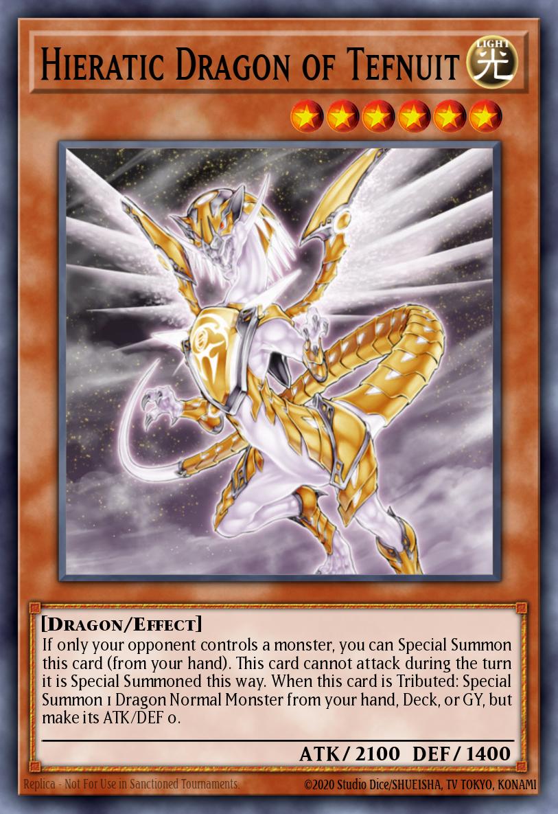 Hieratic Dragon of Tefnuit Yu-Gi-Oh card