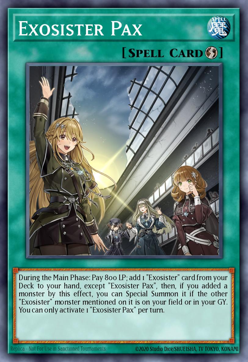 Exosister Pax Yu-Gi-Oh card