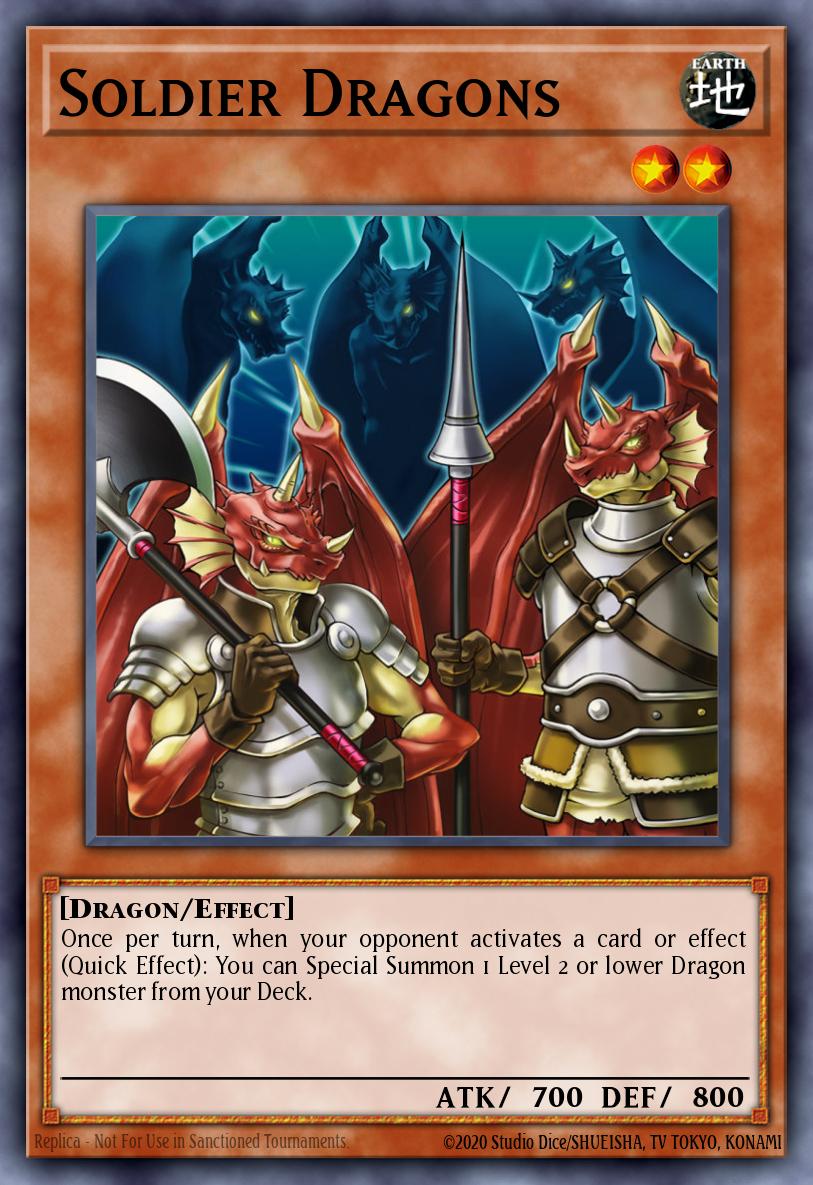 Soldier Dragons Yu-Gi-Oh card