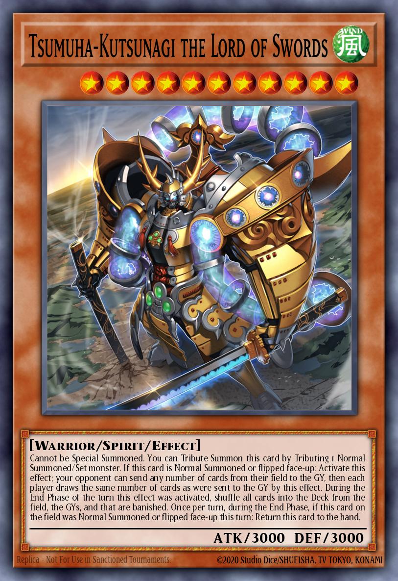 Tsumuha-Kutsunagi the Lord of Swords Yu-Gi-Oh card