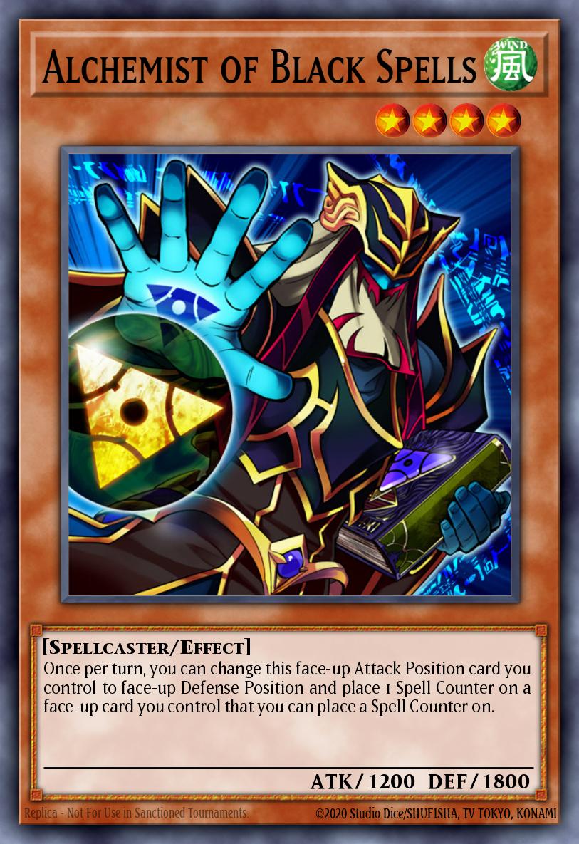 Alchemist of Black Spells Yu-Gi-Oh card