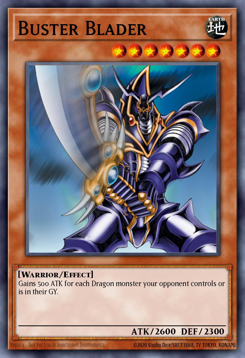 Buster Blader Yu-Gi-Oh card