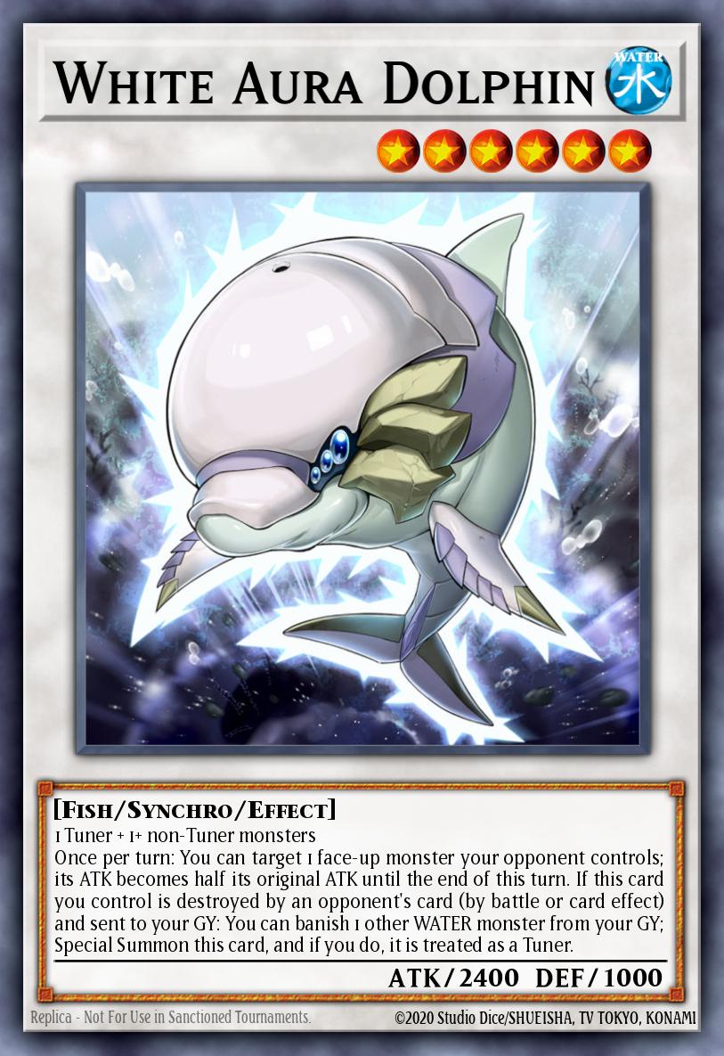 White Aura Dolphin Yu-Gi-Oh card