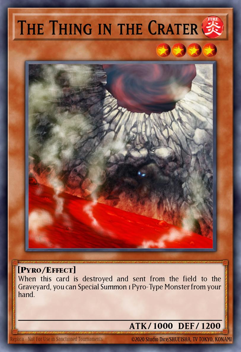The Thing in the Crater Yu-Gi-Oh card