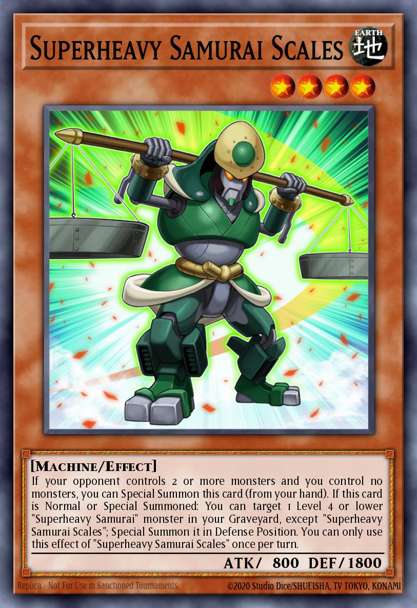 Superheavy Samurai Scales Yu-Gi-Oh card