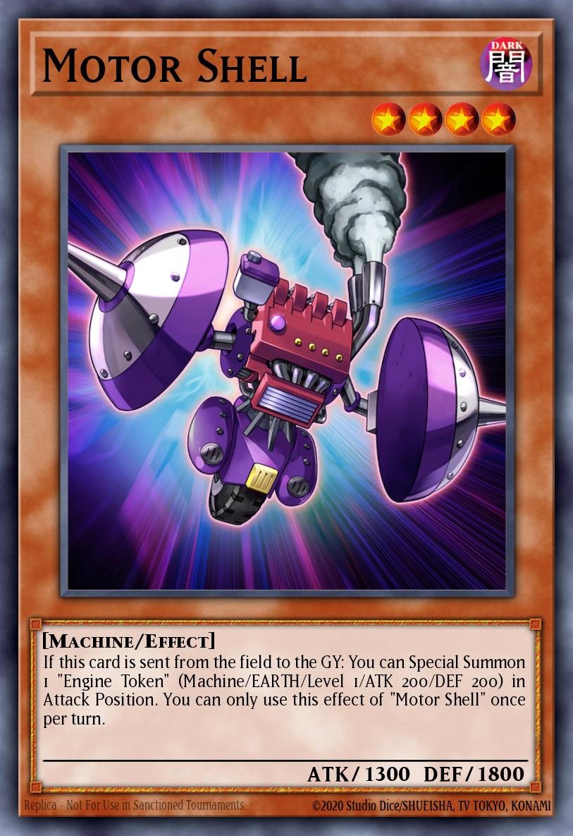 Motor Shell Yu-Gi-Oh card