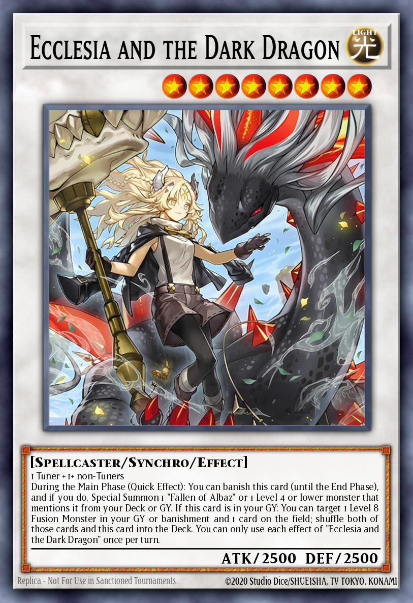 Ecclesia and the Dark Dragon Yu-Gi-Oh card
