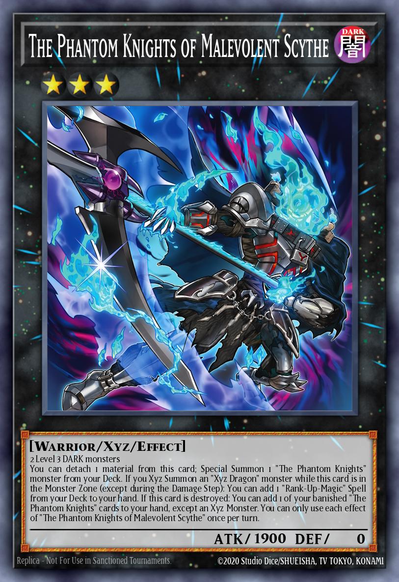 The Phantom Knights of Malevolent Scythe Yu-Gi-Oh card