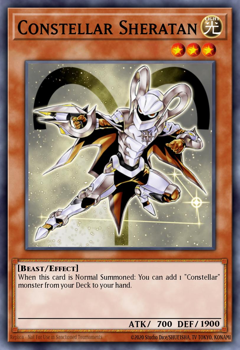 Constellar Sheratan Yu-Gi-Oh card