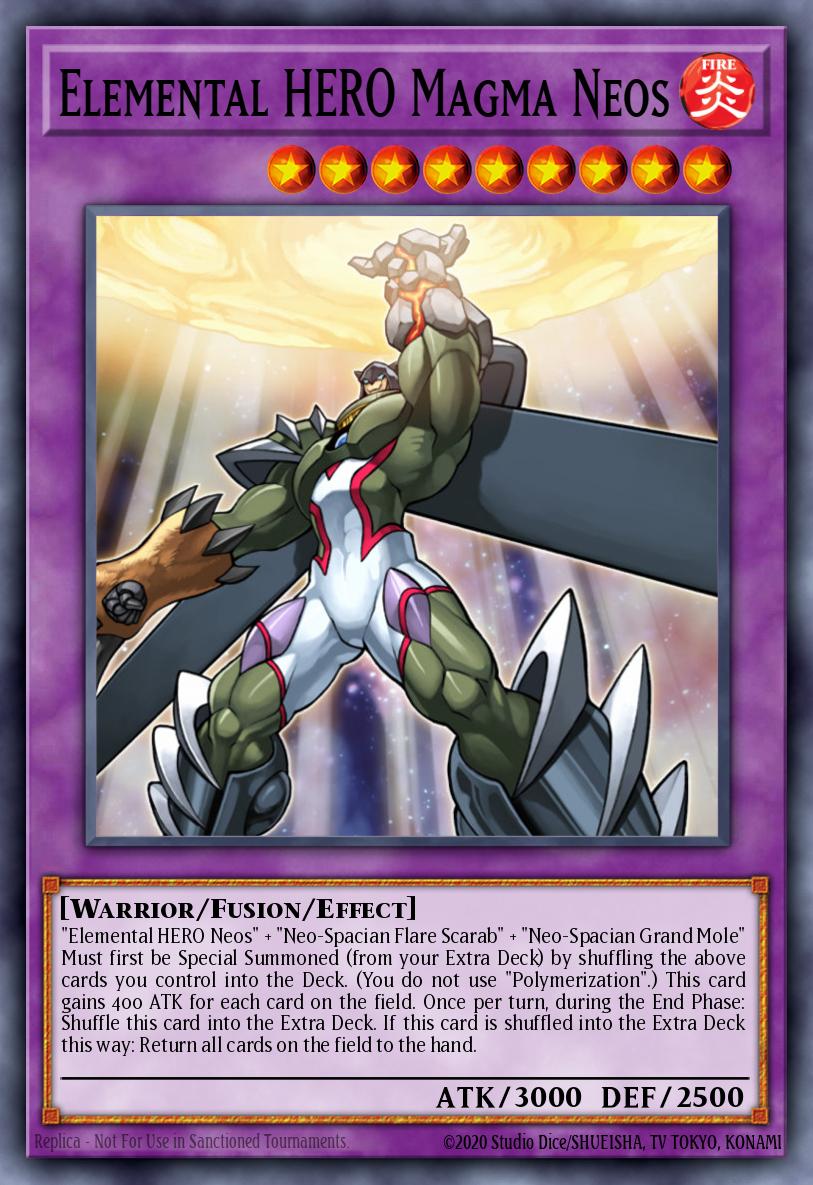 Elemental HERO Magma Neos Yu-Gi-Oh card