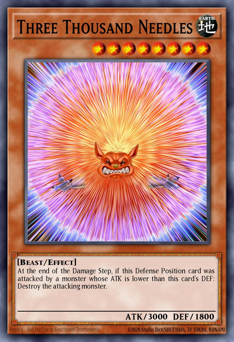 Three Thousand Needles Yu-Gi-Oh card