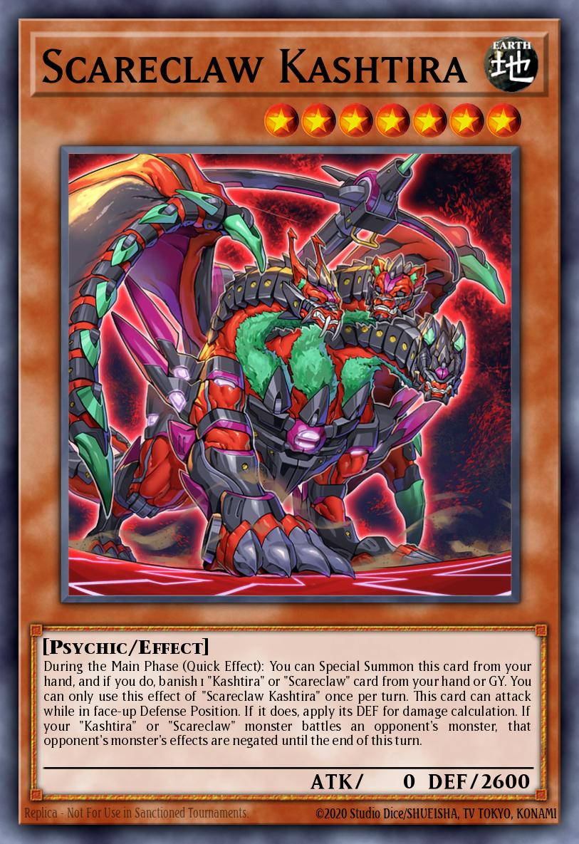 Scareclaw Kashtira Yu-Gi-Oh card
