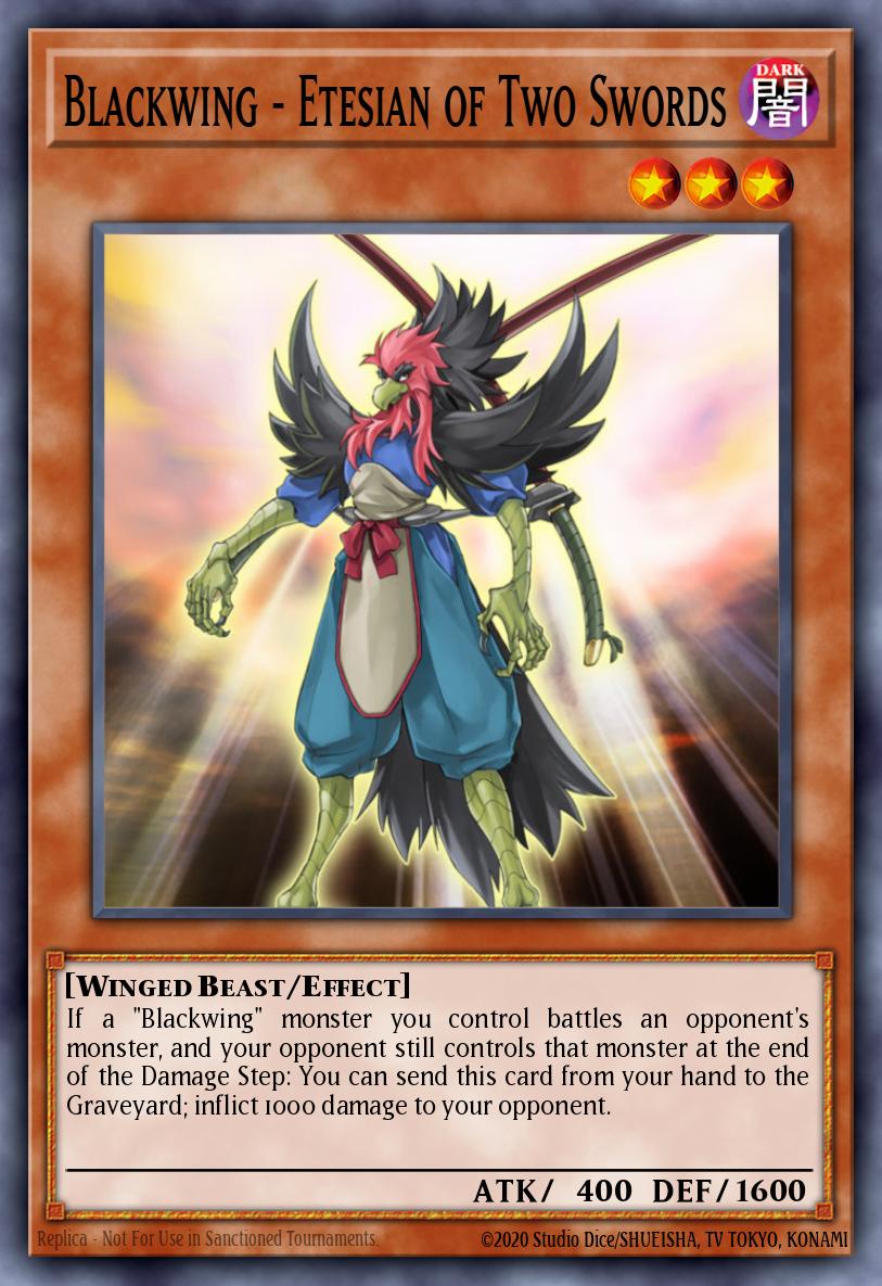 Blackwing - Etesian of Two Swords Yu-Gi-Oh card