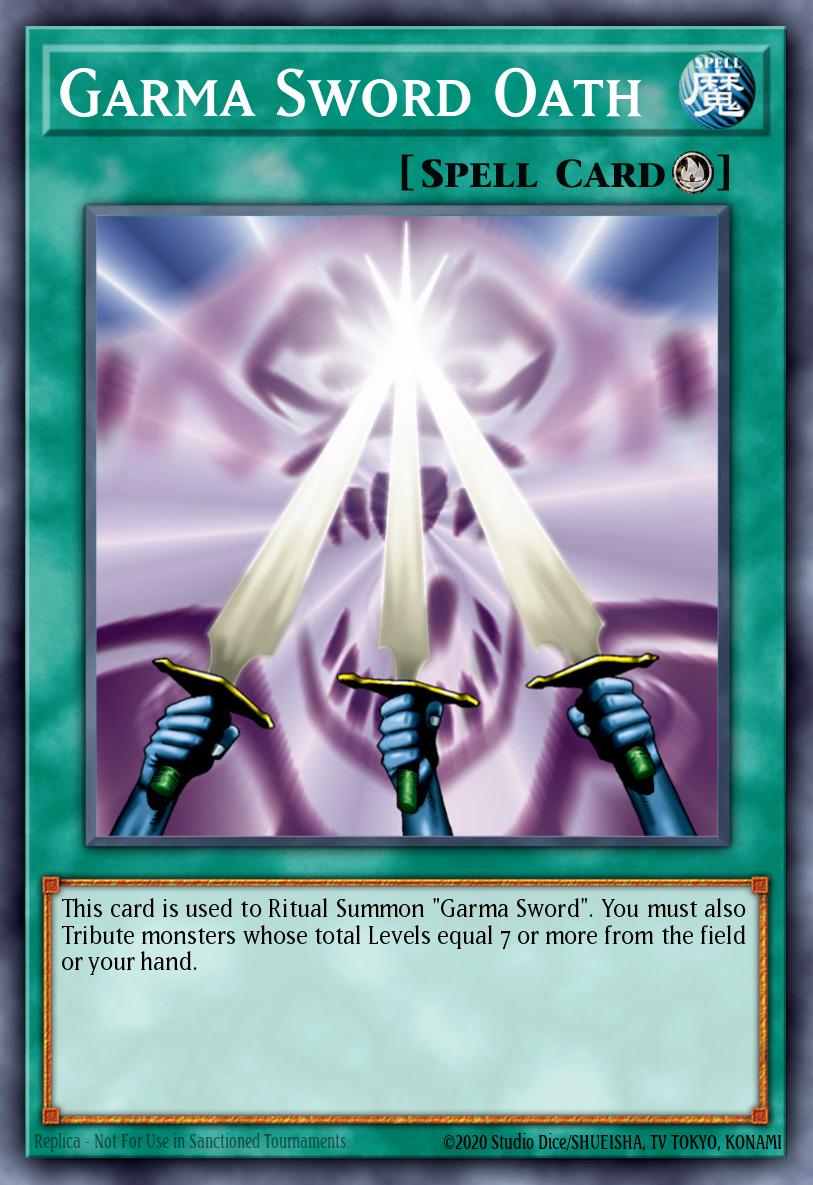 Garma Sword Oath Yu-Gi-Oh card