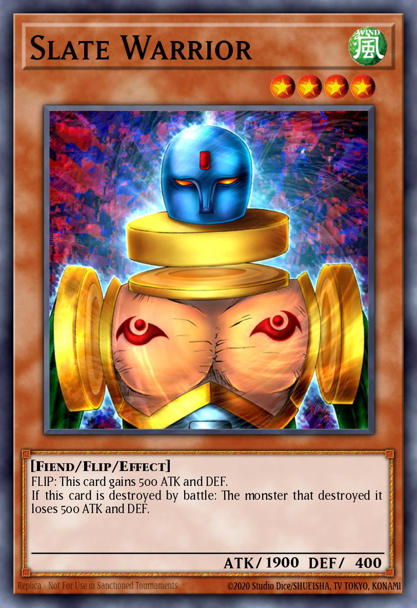 Slate Warrior Yu-Gi-Oh card