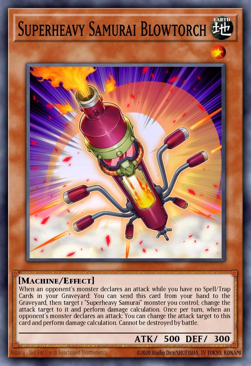 Superheavy Samurai Blowtorch Yu-Gi-Oh card