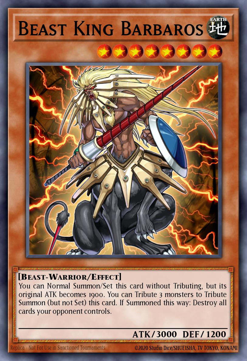 Beast King Barbaros Yu-Gi-Oh card