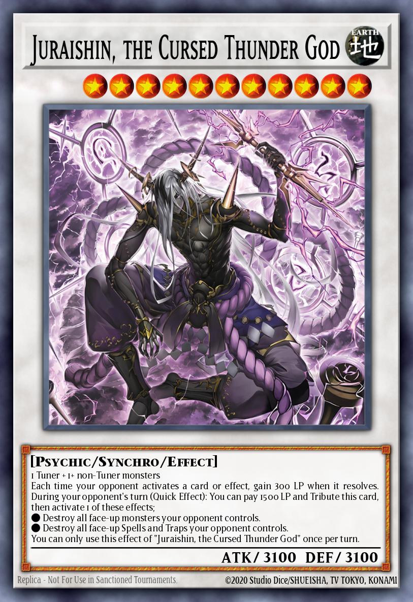 Juraishin, the Cursed Thunder God Yu-Gi-Oh card