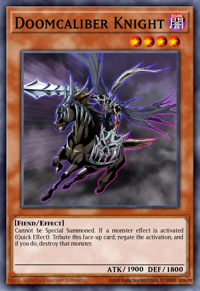 Doomcaliber Knight Yu-Gi-Oh card