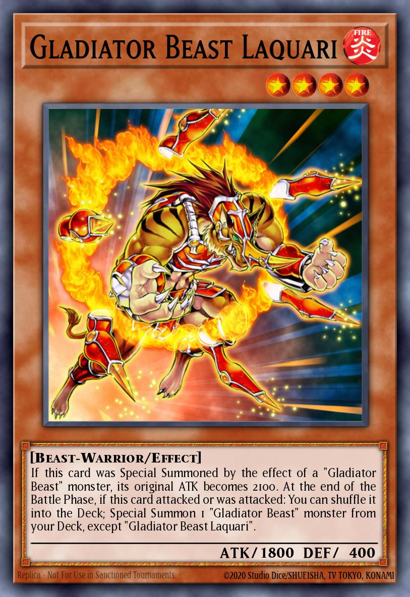 Gladiator Beast Laquari Yu-Gi-Oh card