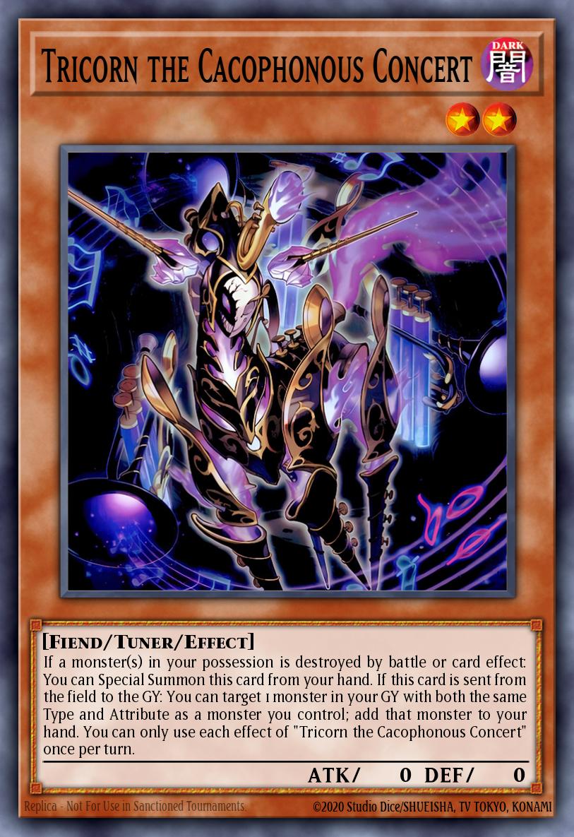 Tricorn the Cacophonous Concert Yu-Gi-Oh card