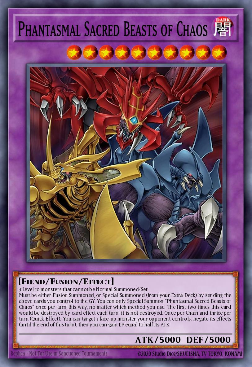 Phantasmal Sacred Beasts of Chaos Yu-Gi-Oh card